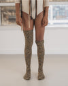 BASERANGE Cotton Stockings KOK KTOK Collection France BAS-SOTOK-TC-AU25-OLIVE GREEN MELANGE (KOK KTOK SOOK SOTOK)